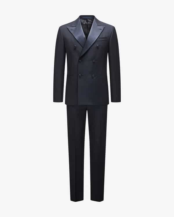 Smoking-Anzug aus Wolle und Mohairwolle