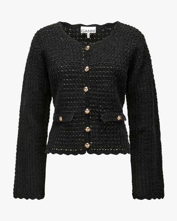 Cardigan made from organic cotton