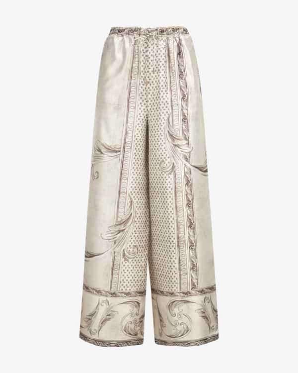 Rive silk trousers