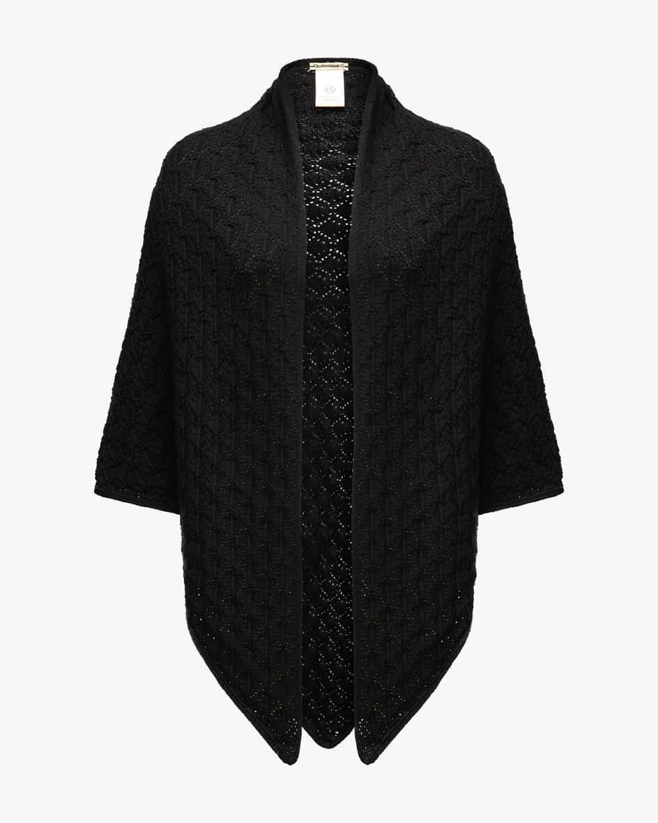 Gottseidank Jolanda Cape (Schwarz) Damen Strick Capes-Ponchos