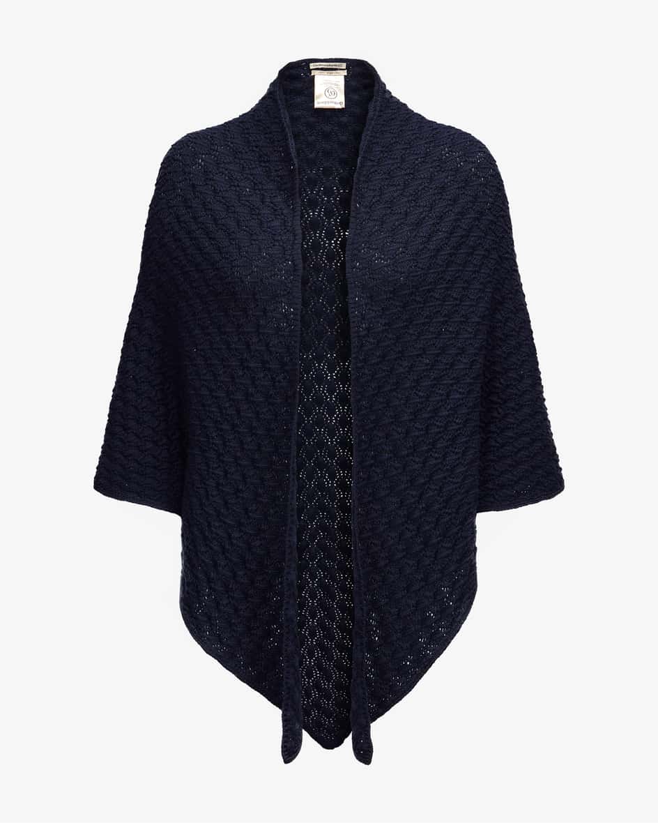 Gottseidank Jolanda Cape (Blau) Damen Strick Capes-Ponchos