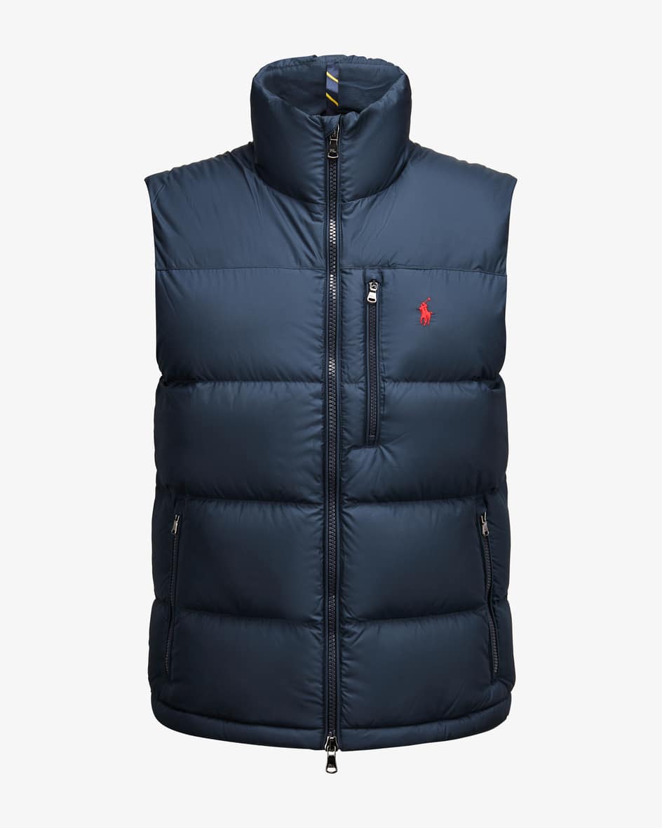 ジャケット・アウター polo ralph lauren down vest L navy Polo Ralph Lauren Navy Down Vest Puffer RRL Reversible Red Boys