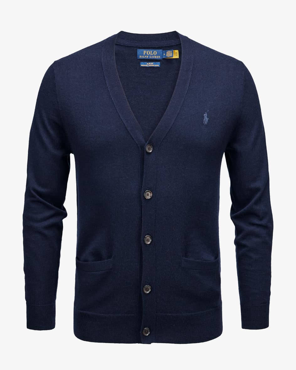 Polo Ralph Lauren Strickjacke (Blau, Gr. L) Herren Strick Cardigans
