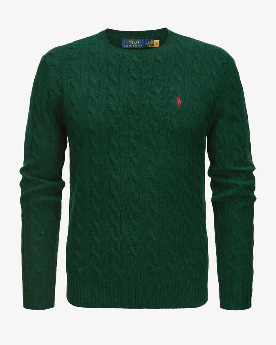 Polo Ralph Lauren Pullover (Grün, Gr. XL) Herren Strick Rundhalspullover