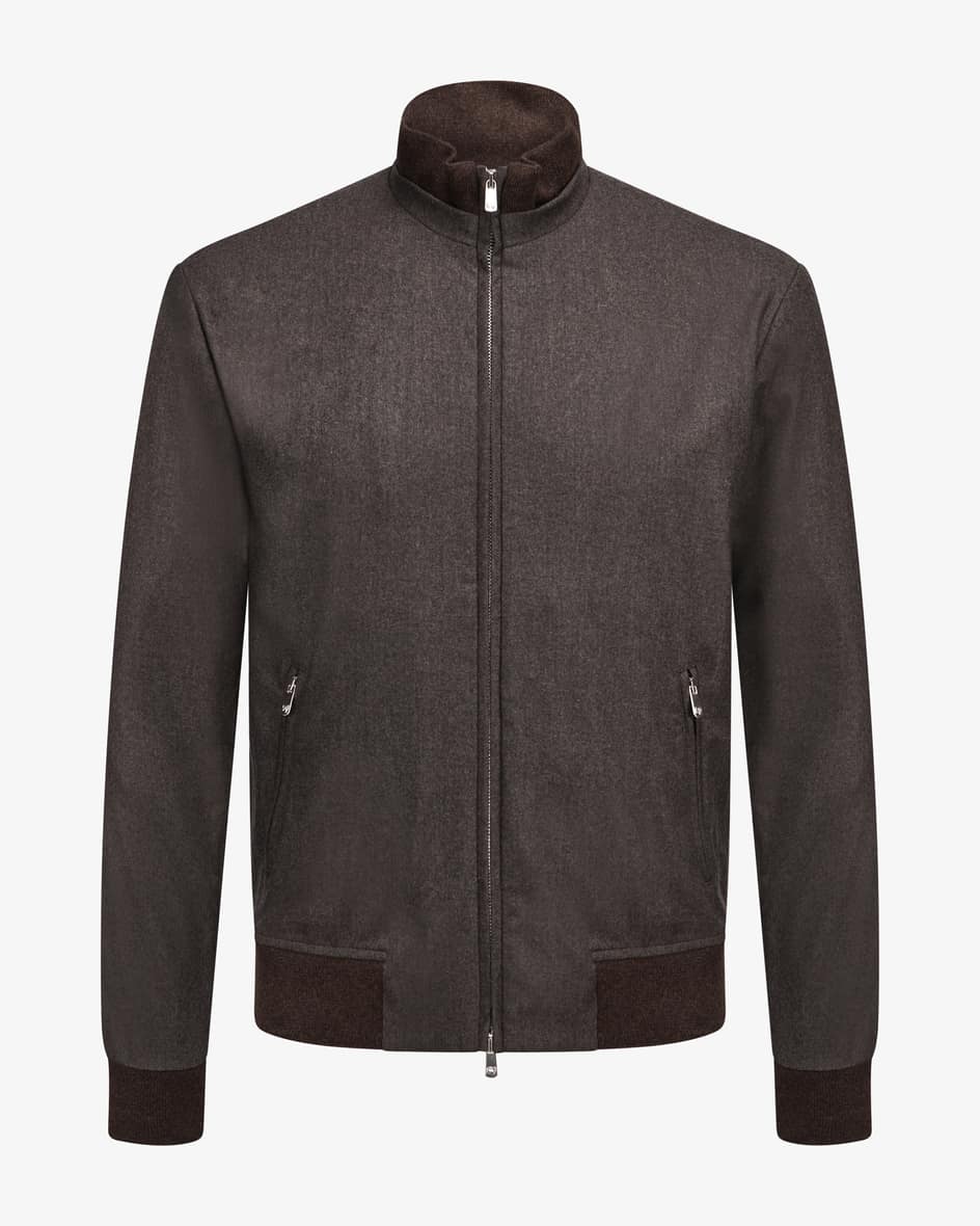 Marco Pescarolo Icon Cashmere-Blouson (Braun, Gr. 54) Herren Jacken Blousons-Bomberjacken