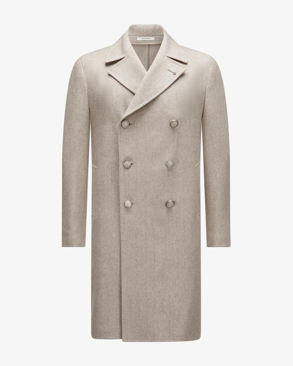 Doppelreiher-Wollmantel