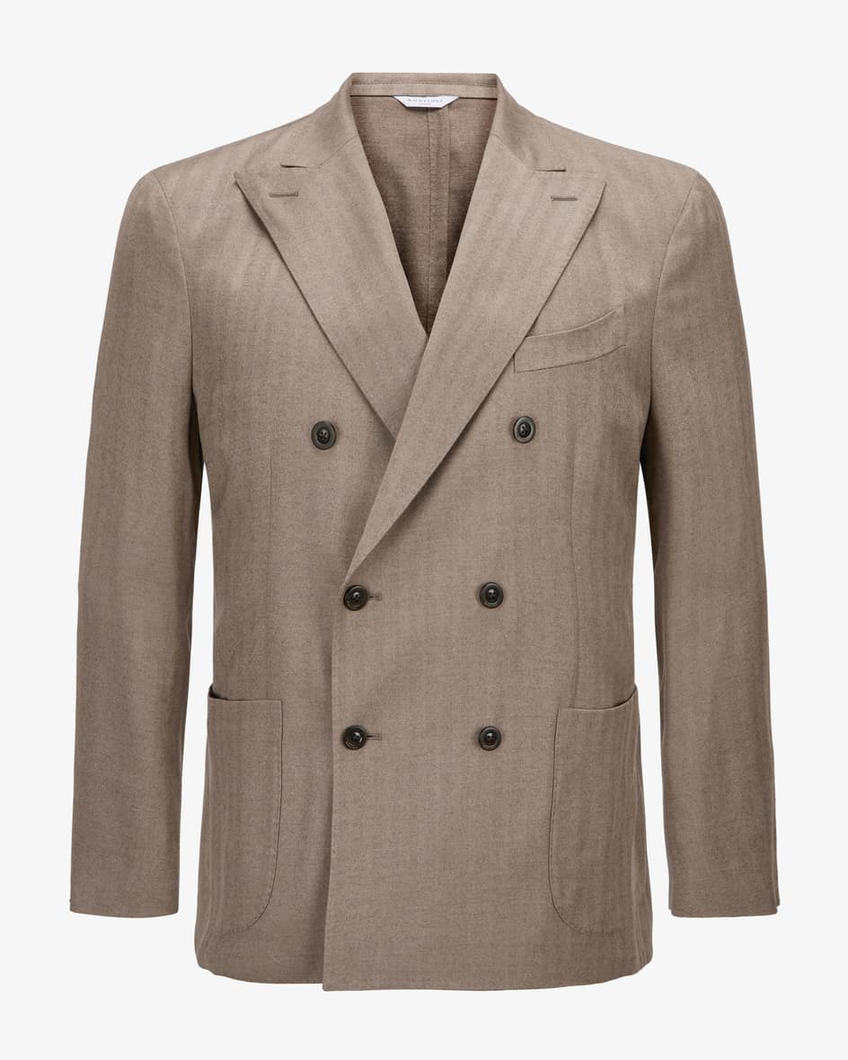 Sakko aus Schurwoll-Seiden-Mix