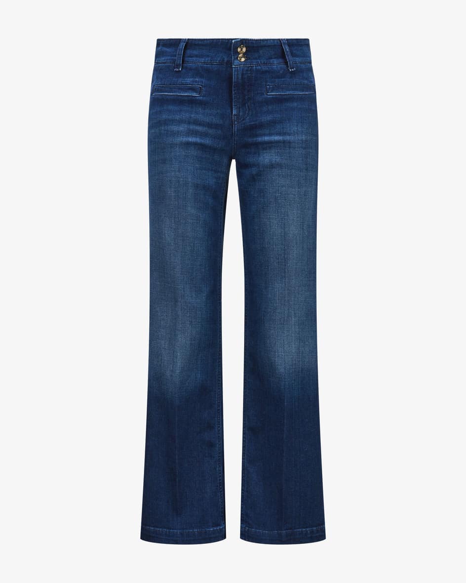 Cambio Tessa Jeans (Blau, Gr. 42) Damen Flared-Bootcut-Jeans
