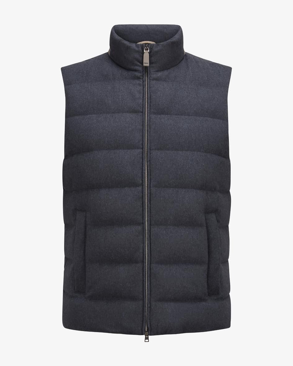 Seiden-Cashmere-Daunenweste