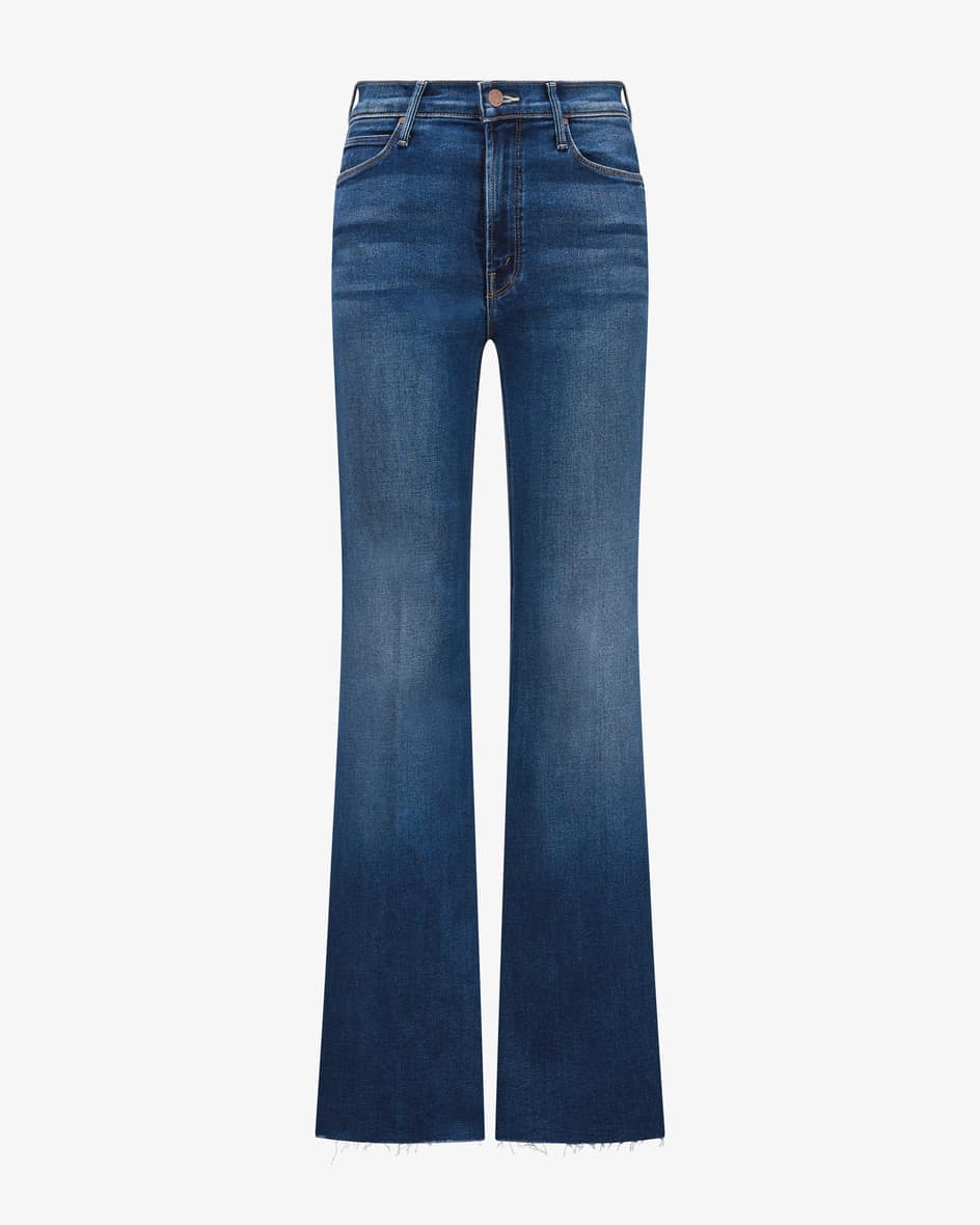 Mother The Doozy Fray Jeans (Blau, Gr. 30) Damen Flared-Bootcut-Jeans