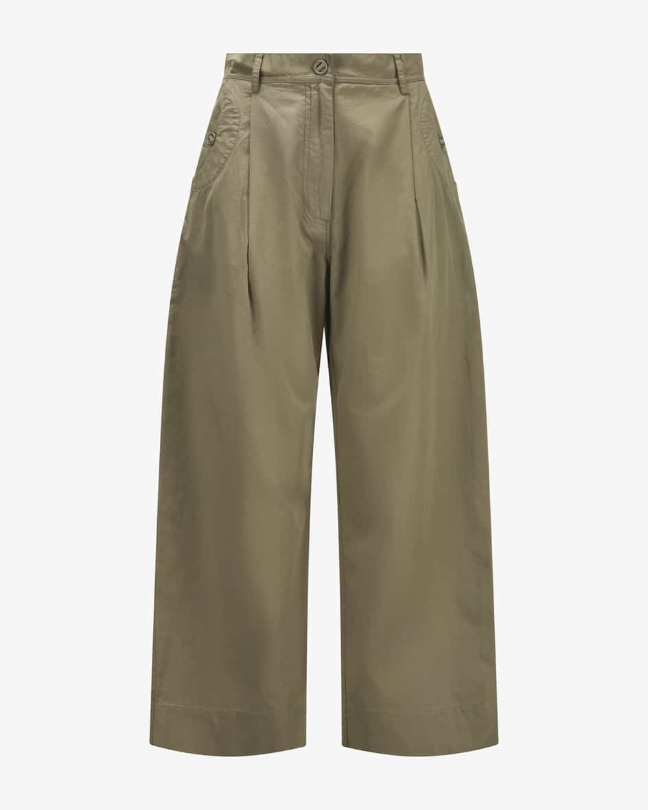 Munthe Peri Hose aus Baumwolle (Oliv, Gr. 34) Damen Hosen Weite-Hosen