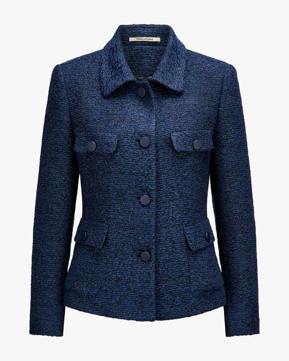 India Bouclé-Blazer