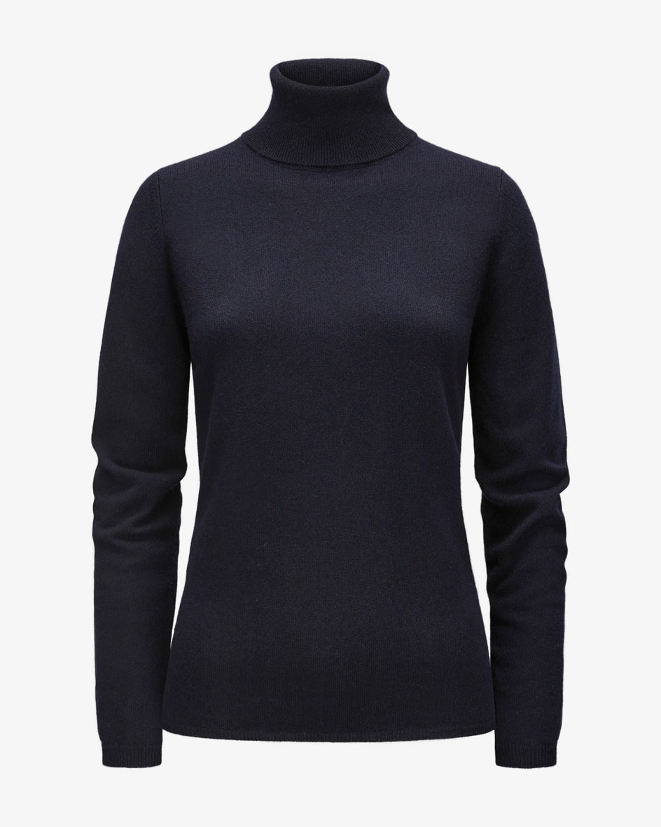 Allude Cashmere-Rollkragenpullover (Blau, Gr. S) Damen Strick Pullover Rollkragenpullover