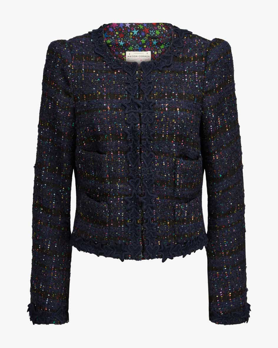 Maison Common Blazer (Blau, Gr. 36) Damen Kurzblazer