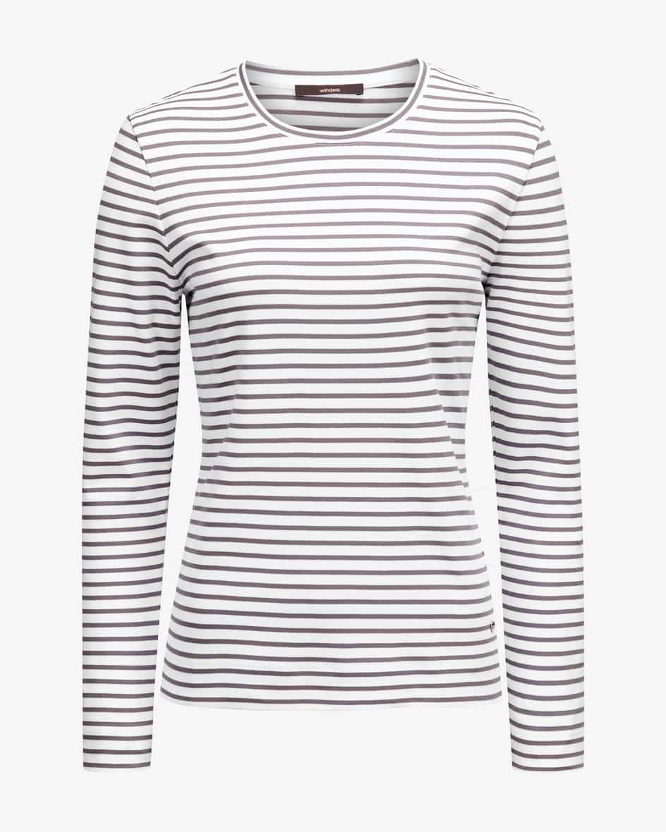 Windsor Longsleeve (Weiß, Gr. 46) Damen Shirts-Tops Longsleeves