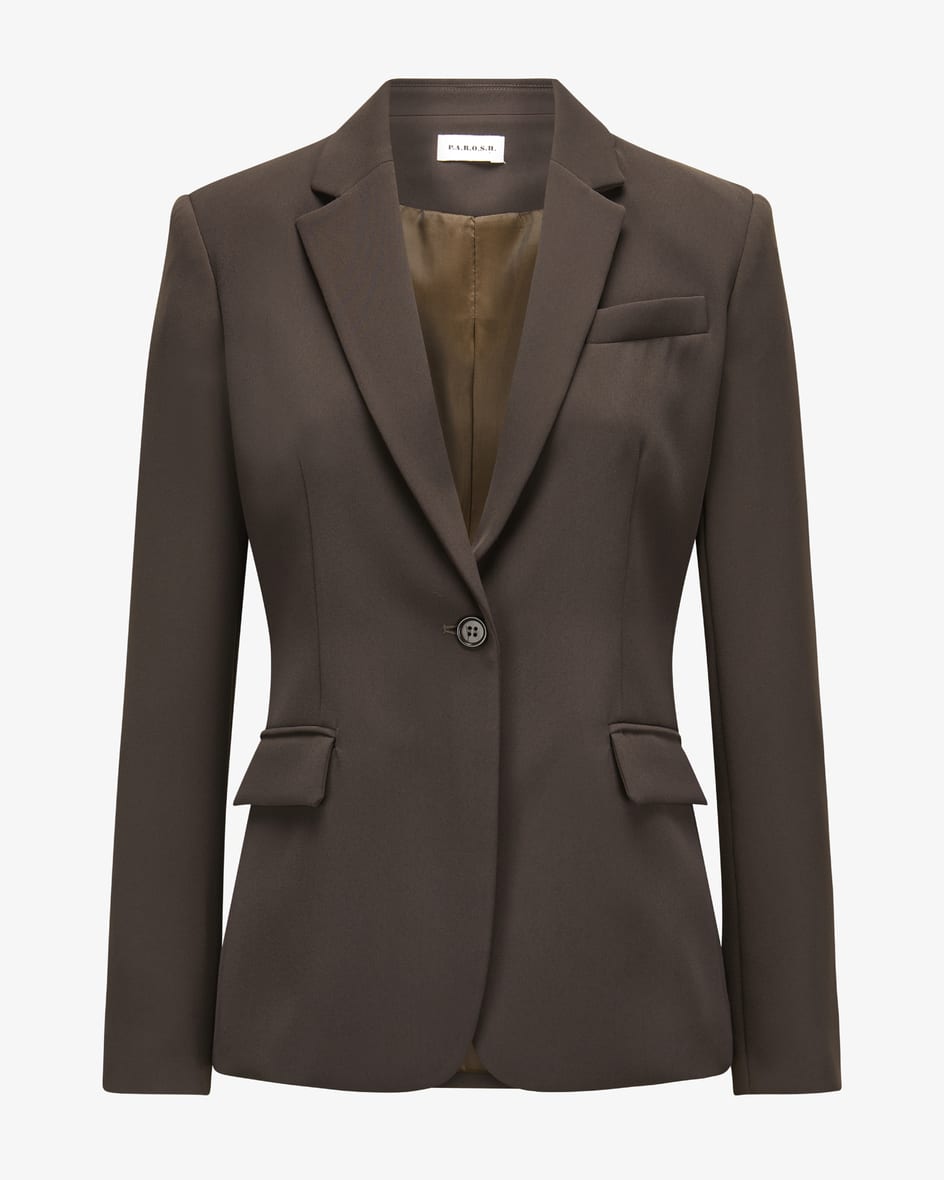 Parosh Pocker25 Blazer (Braun, Gr. M) Damen Businessblazer