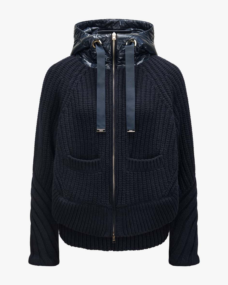 Hybrid-Woll-Daunenjacke