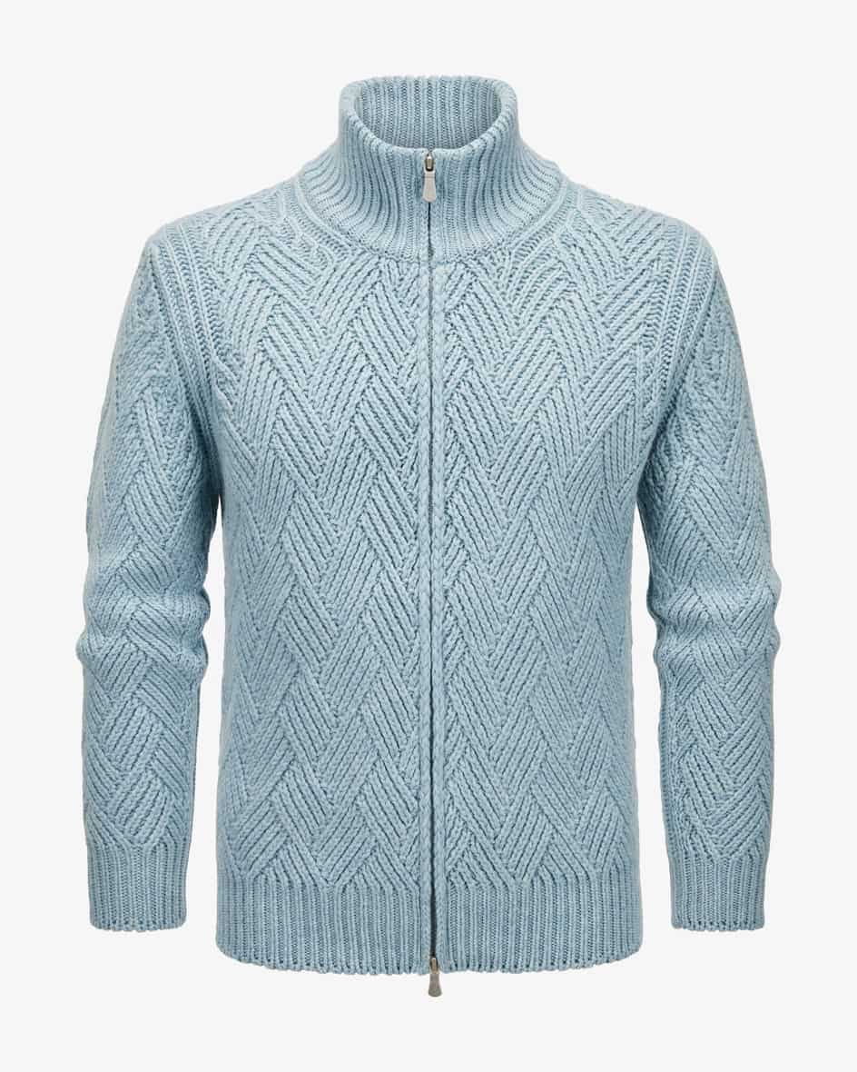 Strickjacke aus Schurwoll-Cashmere-Mix