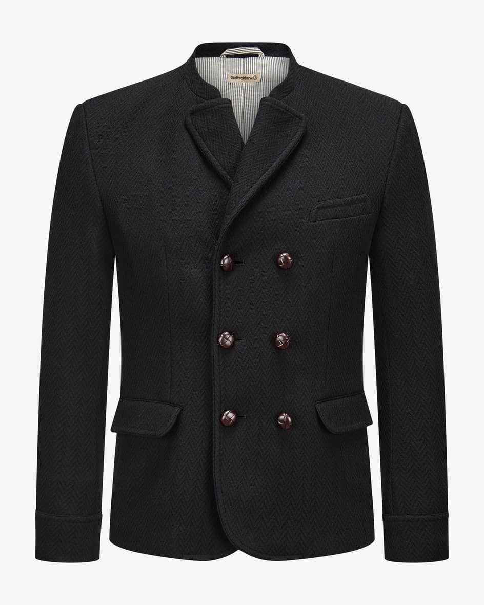 Korbe Doppelreiher-Trachtenjanker aus Baumwolle