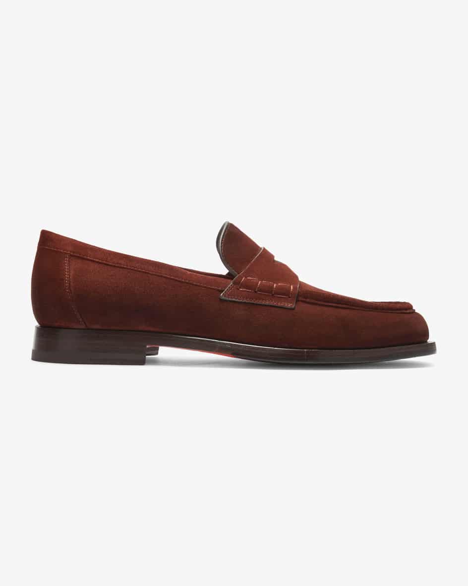 Santoni Airglow Penny Loafer (Braun, Gr. 40) Damen Schuhe Flats Slippers-Loafers