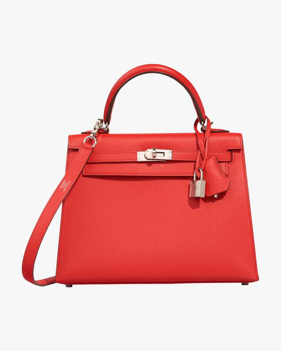 Hermès Vintage Kelly 25 Palladium Tasche