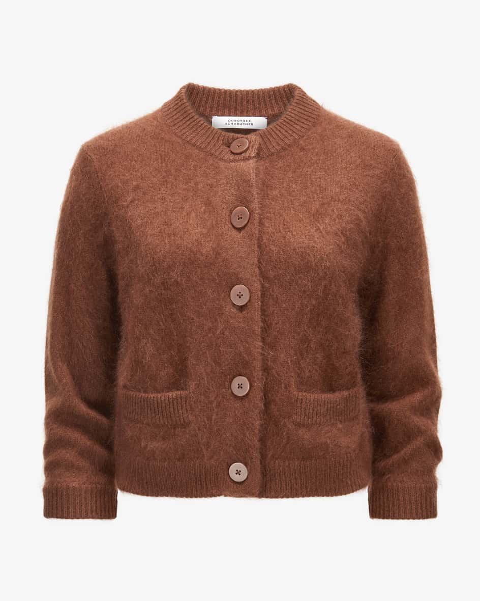 Bild 1 für Fluffy Statements Strickjacke aus Schurwolle und Cashmere 38