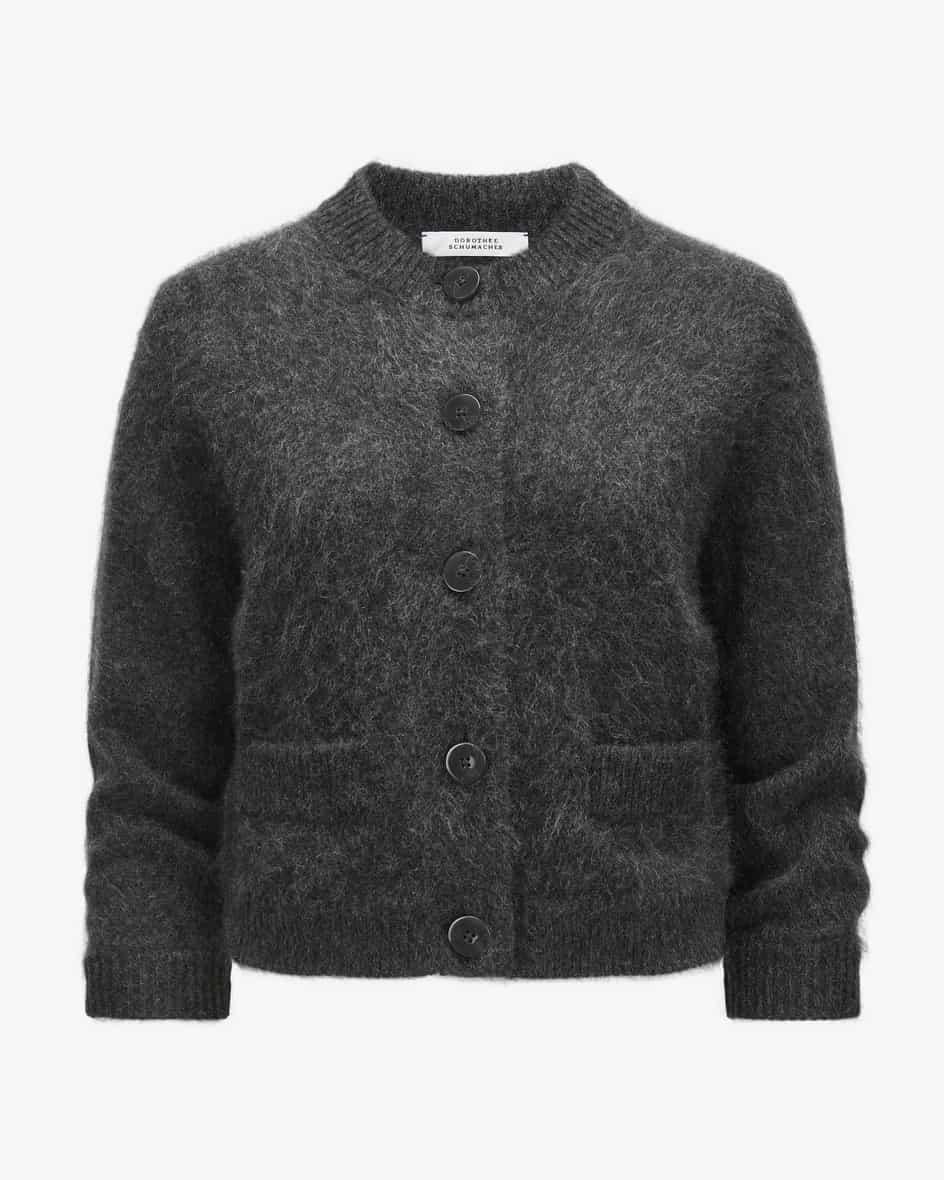 Bild 1 für Fluffy Statements Strickjacke aus Schurwolle und Cashmere 38