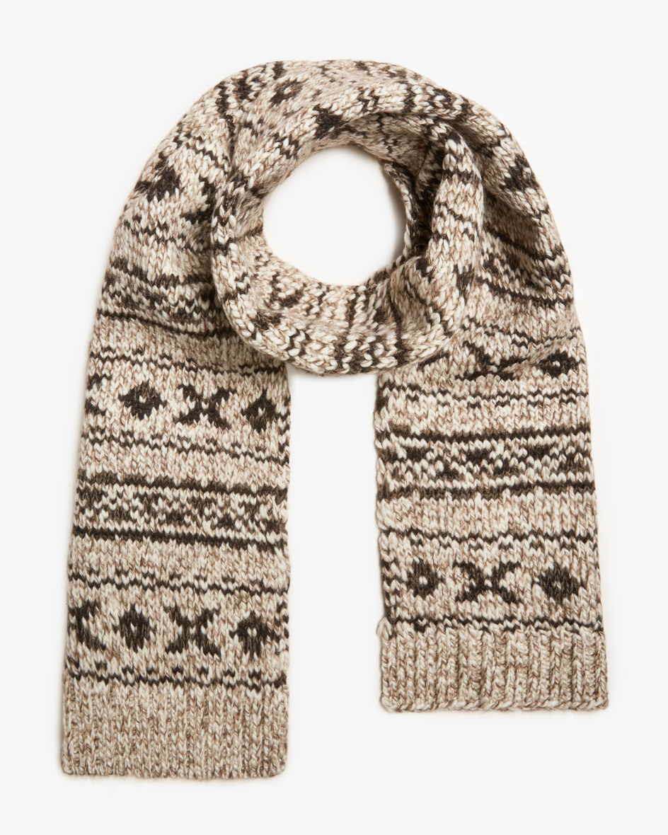 Image 1 for Knitted scarf made from a wool blend One size fits all