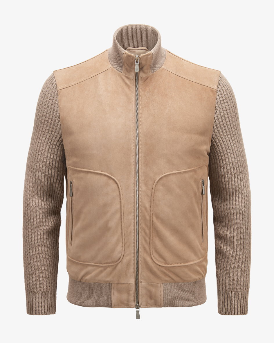 Bild 1 für Daunenblouson aus Leder 50