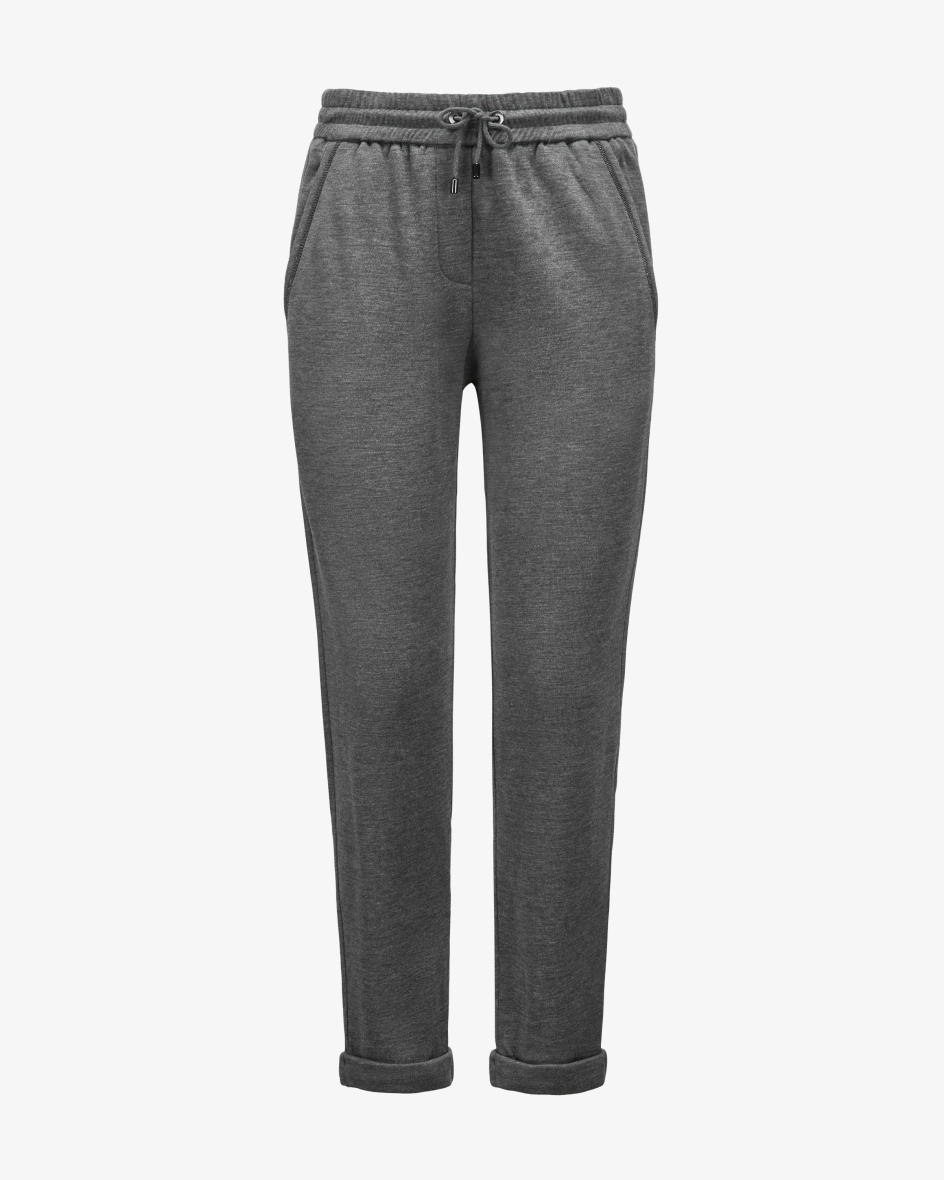Bild 1 für Sweathose aus Baumwoll-Seiden-Mix XS