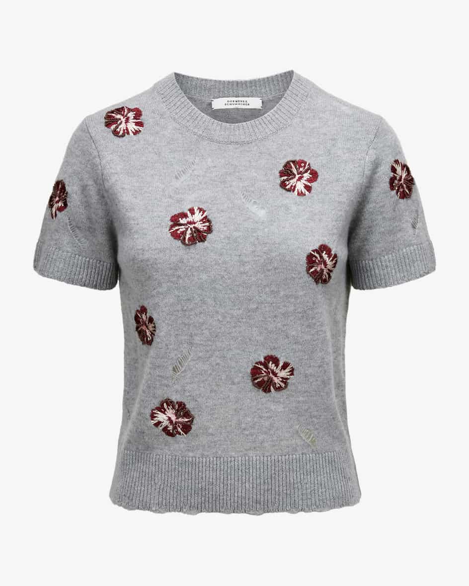 Bild 1 für Strickshirt Blooming Statements aus Schurwolle und Cashmere 42