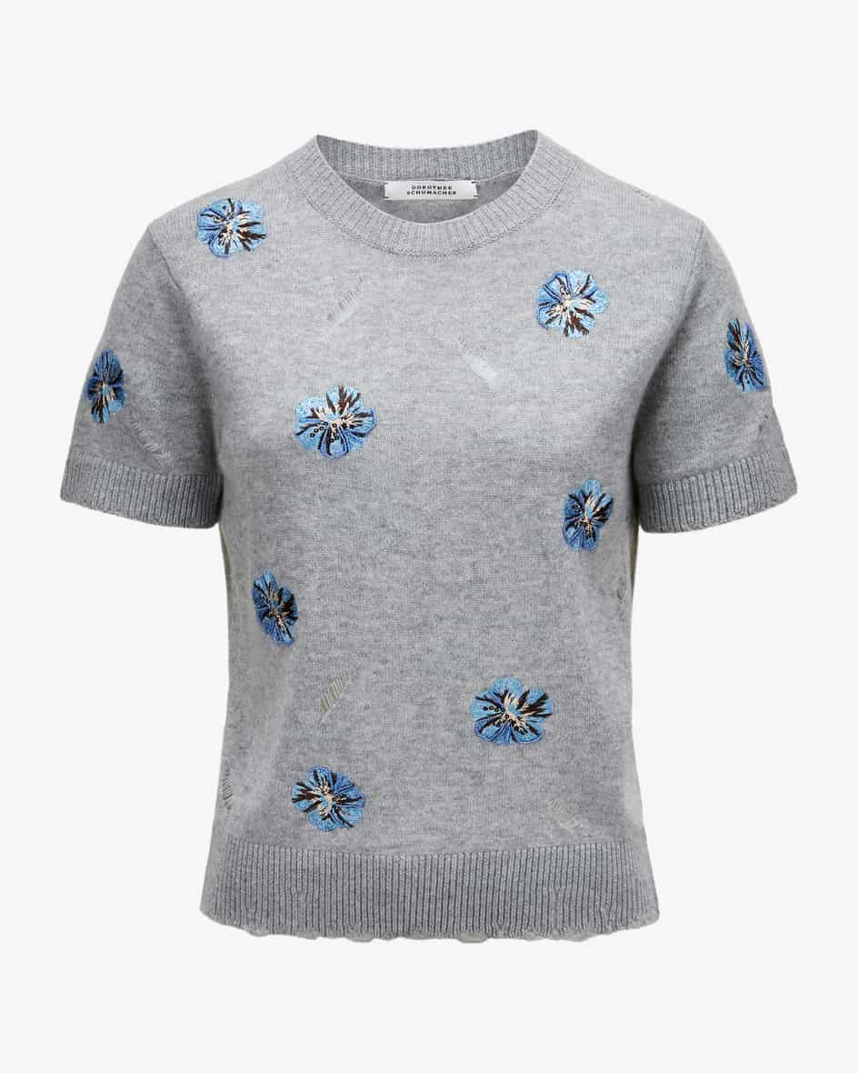 Bild 1 für Strickshirt Blooming Statements aus Schurwolle und Cashmere 42