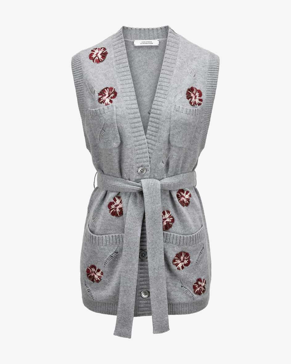 Bild 1 für Strickweste Blooming Statements aus Schurwolle und Cashmere 38