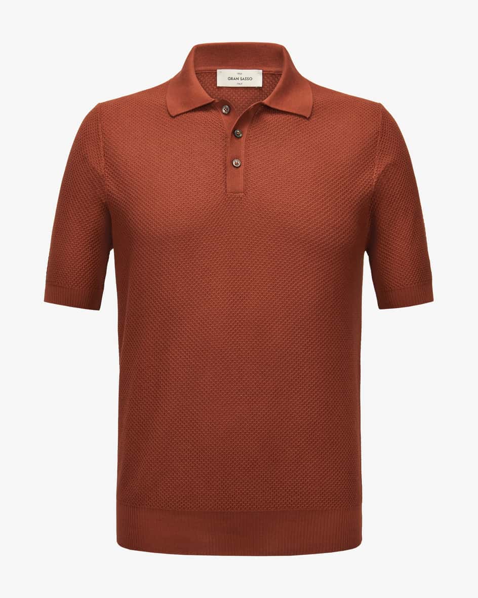 Bild 1 für Strick-Poloshirt aus Bio-Baumwolle 52