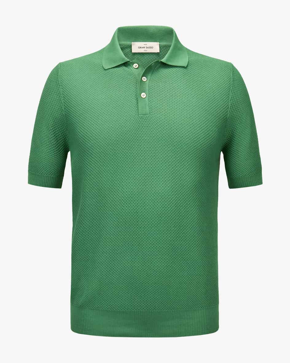 Bild 1 für Strick-Poloshirt aus Bio-Baumwolle 48
