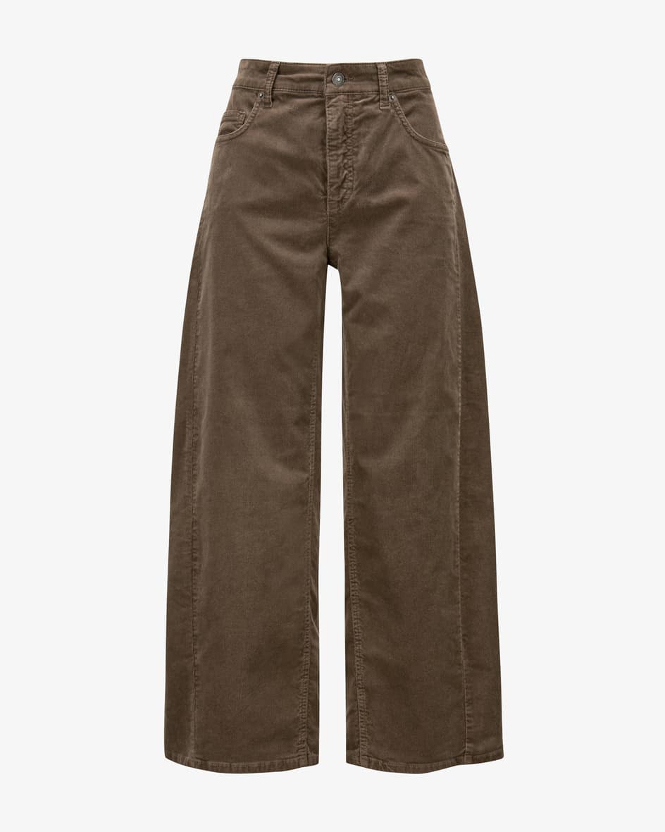 Image 1 for Oria 7/8-length cotton corduroy trousers 36