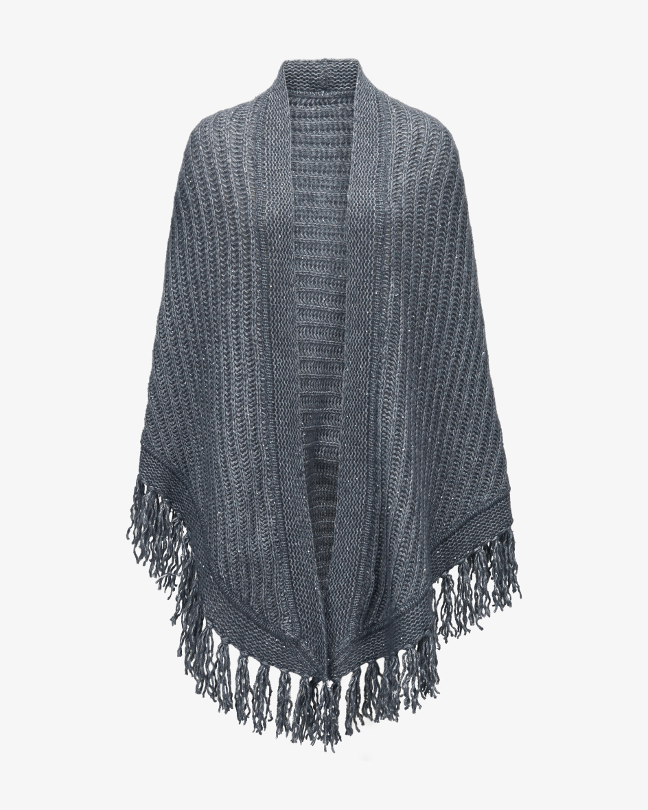 Bild 1 für Cape-Schal aus Kaschmir-Baumwoll-Mix Unisize