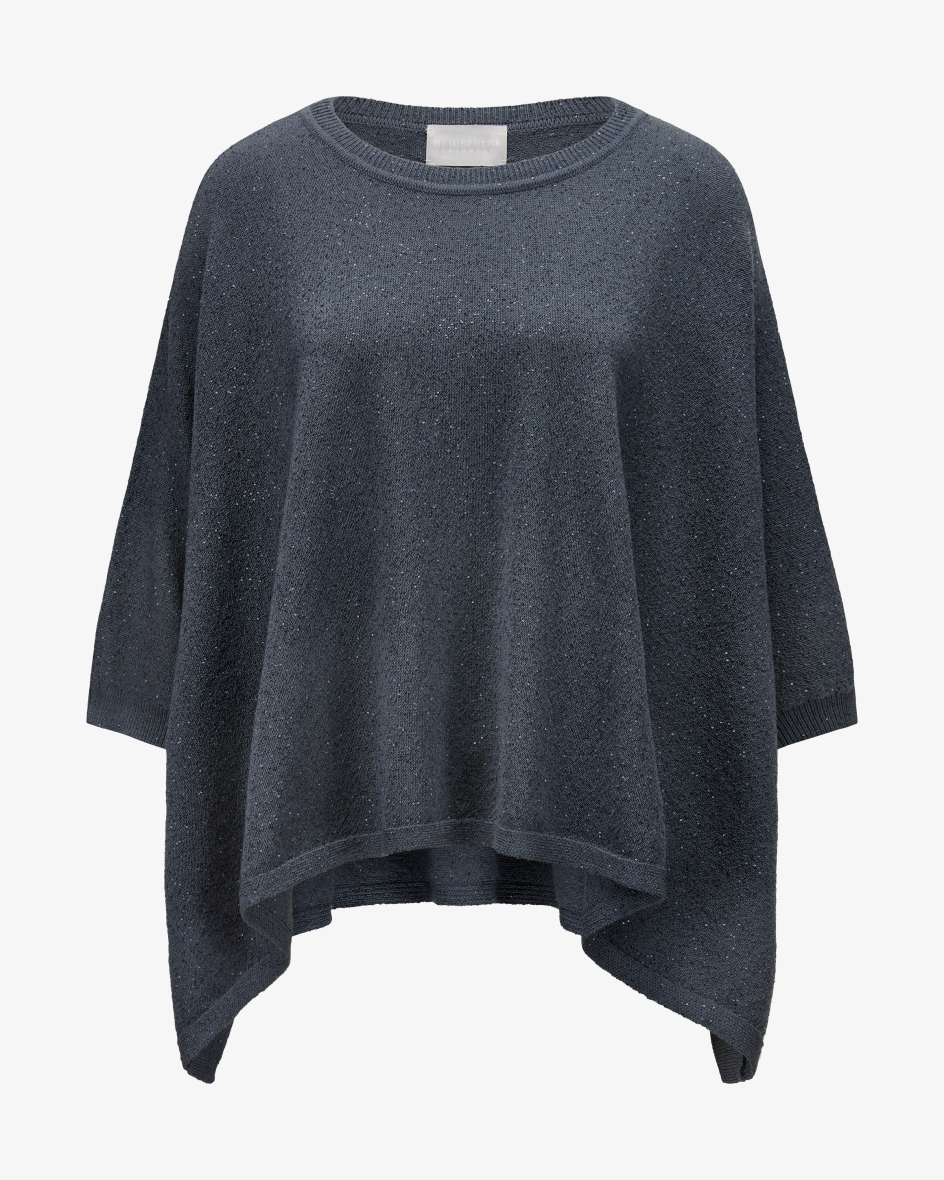 Image 1 for Poncho made from a merino wool blend XL