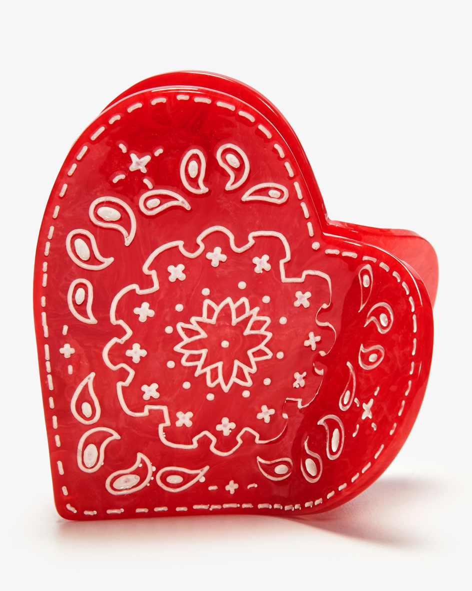 Image 1 for Paisley Heart Hair Clip  One size fits all