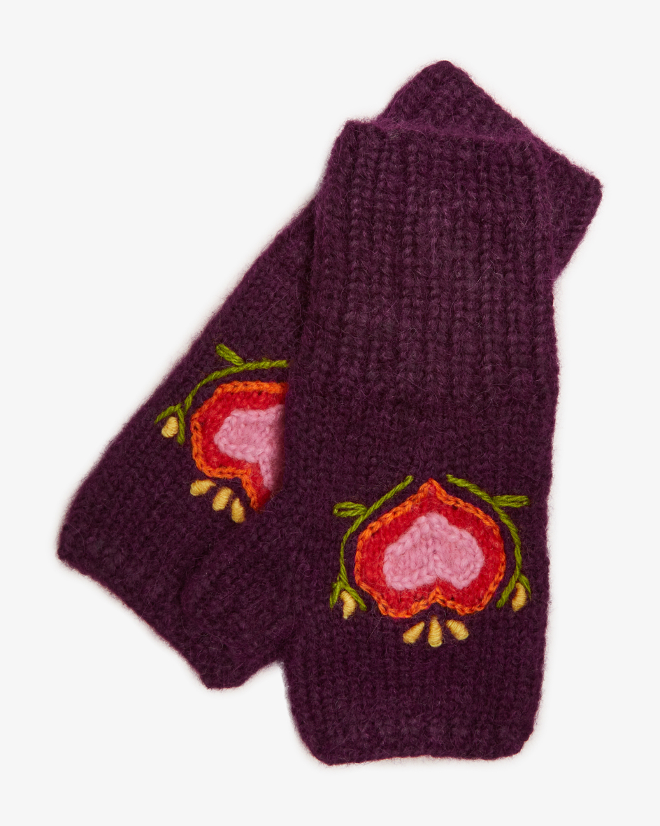 Bild 1 für Fingerlose Handschuhe aus Alpakawoll-Mix Unisize