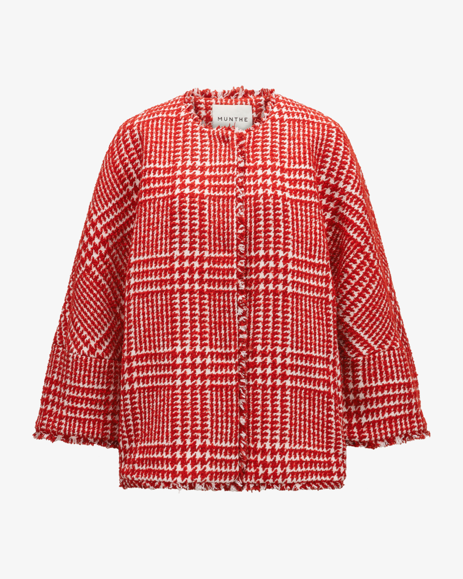 Image 1 for Wool-blend cape jacket 36