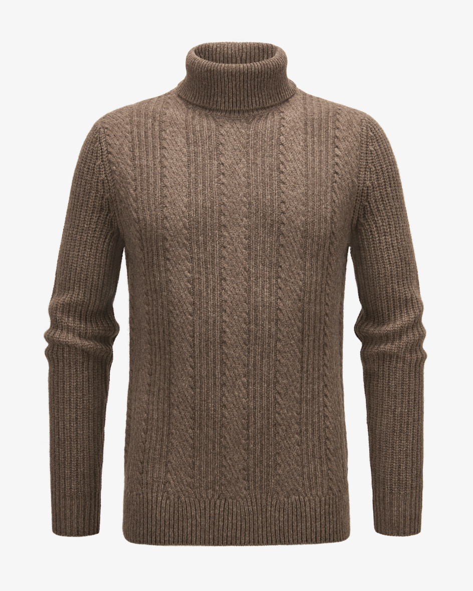 Image 1 for Eros turtleneck jumper made from yak wool XL