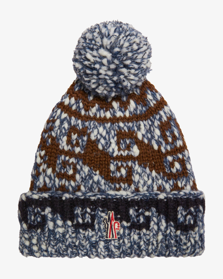 Image 1 for Pom-pom hat made from a wool and alpaca blend One size fits all