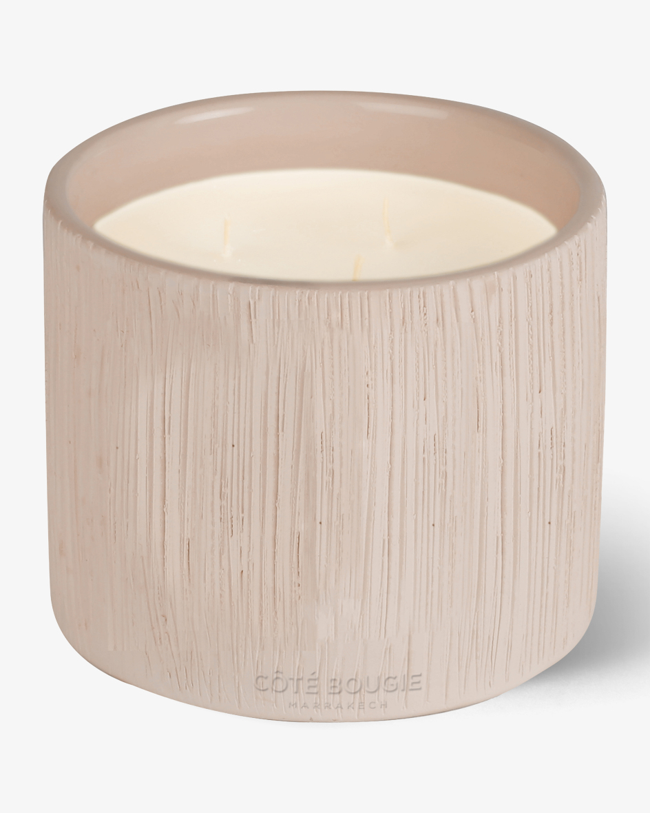 Image 1 for Bougie Ceramique Strièe scented candle  S