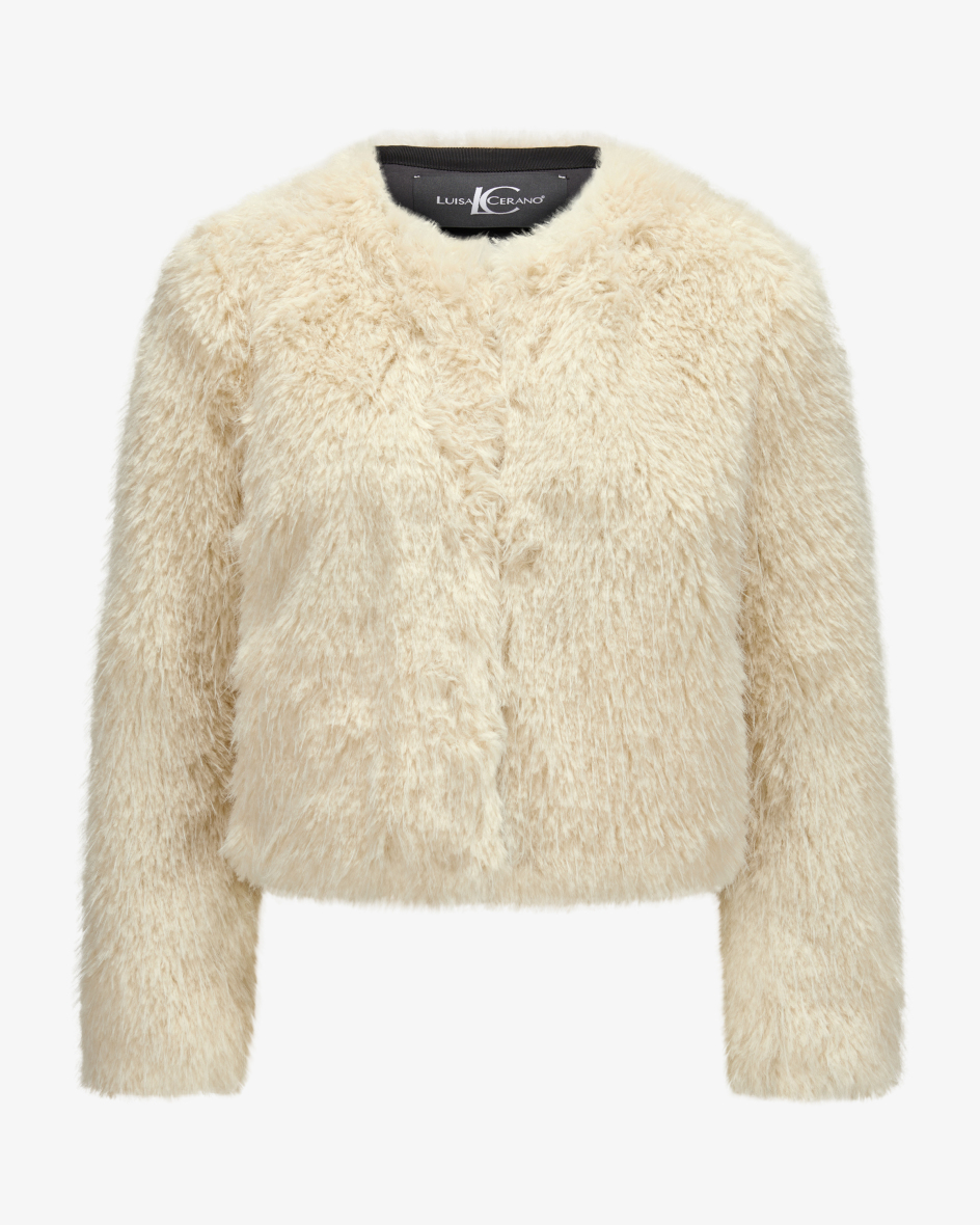 Image 1 for Faux fur jacket 38