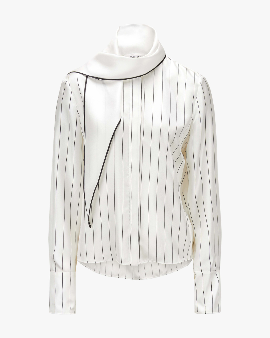 Image 1 for 'Stripes With a Twist' silk blouse 42