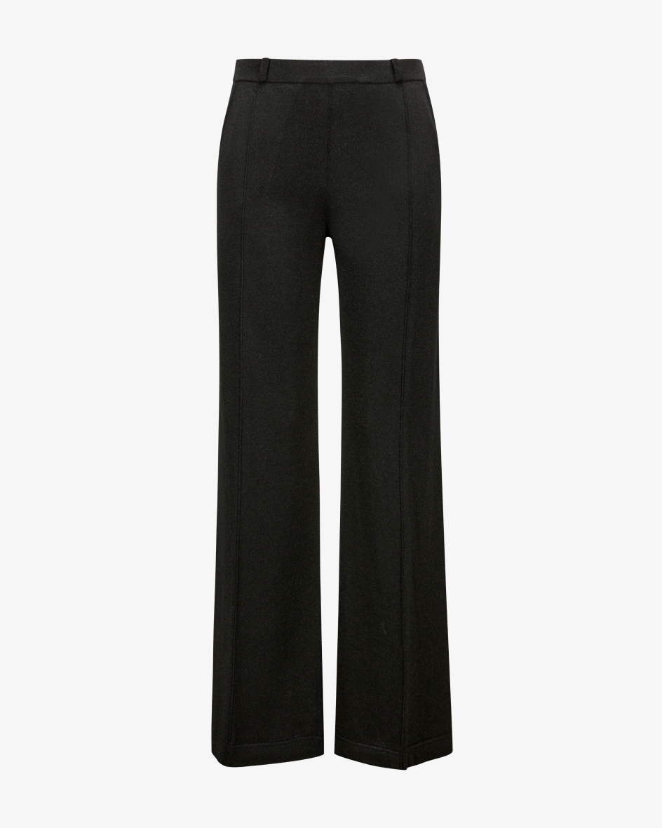 Image 1 for Shimmering Merino knitted trousers made from a virgin wool blend 34