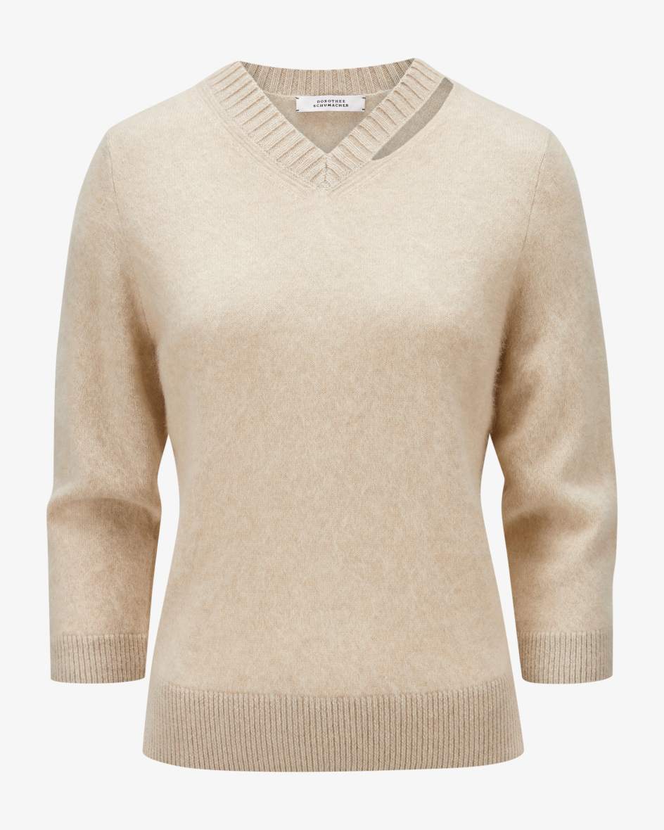 Image 1 for Fluffy statement jumpers made from virgin wool and cashmere 36