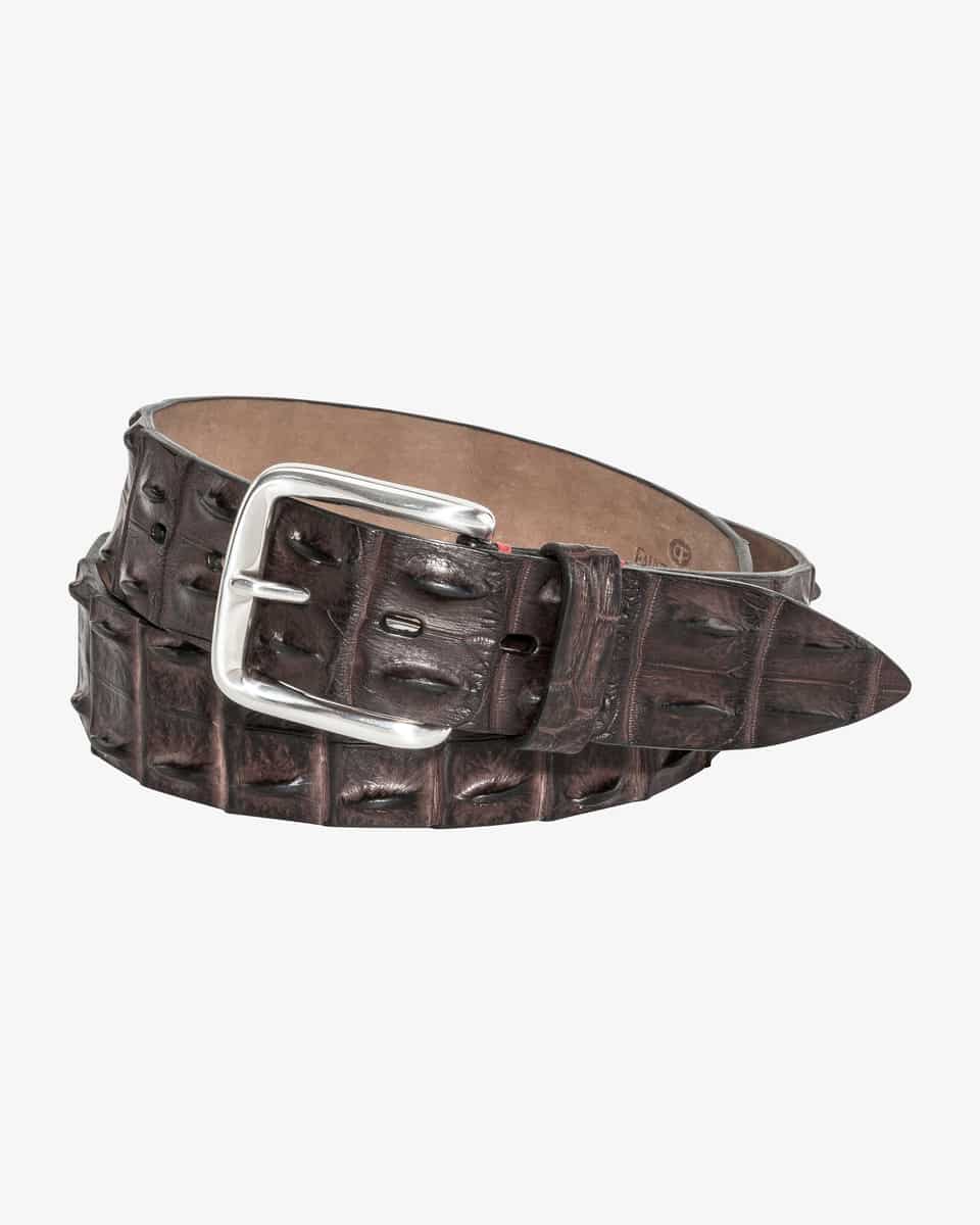 Image 1 for Crocodile leather belt 115