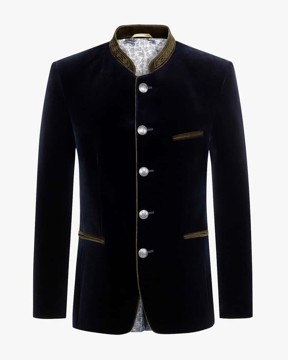 Bild 1 für Obertraun Trachten-Samtjanker aus Baumwolle 46